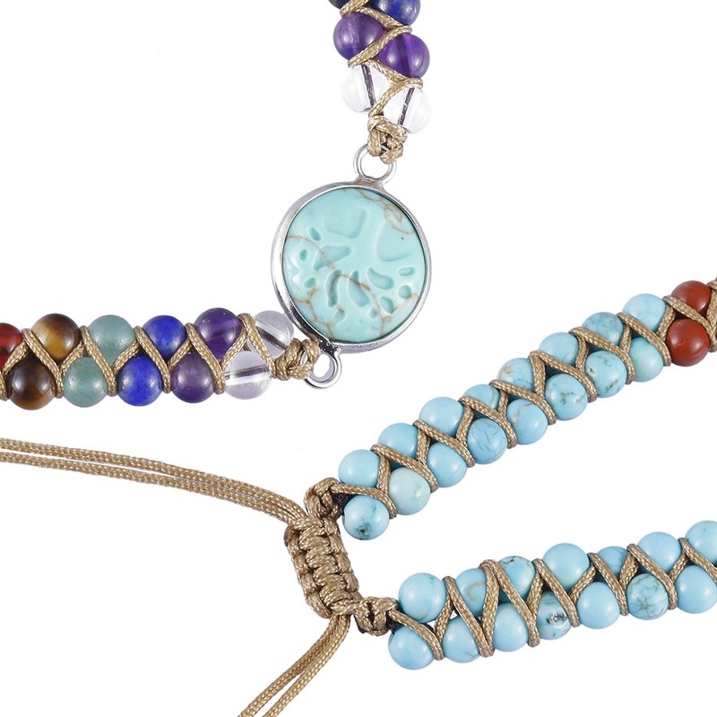 mookaitedecor Healing Stone Tree of Life Bracelet for Men and
