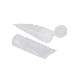 24Pcs 20ml 0.67oz Empty Translucent Plastic Flip Cap Shampoo Facial Cleanser Makeup Comestic Sample Soft Container Tube Bottle Vial Jar Pot Case