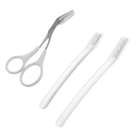 1set Essential Women Eyebrow Tools Set Includes Razor Comb Scissors Trimmer for Home Travel