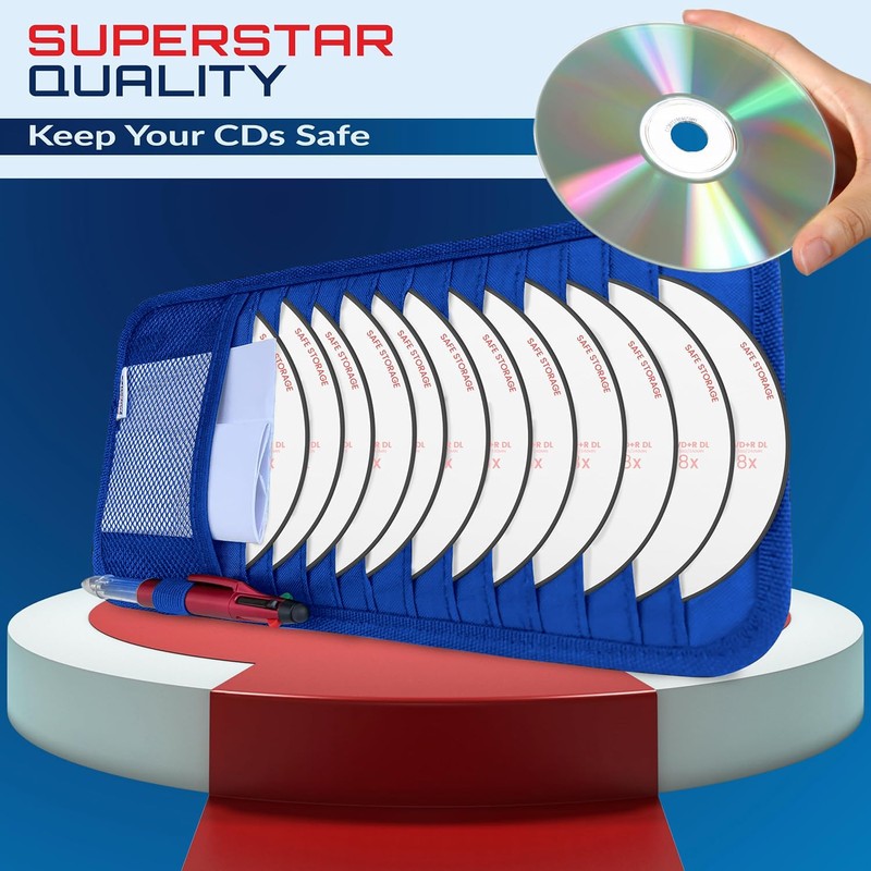 Fancy Mobility CD Case Holder for Car - Sun Visor