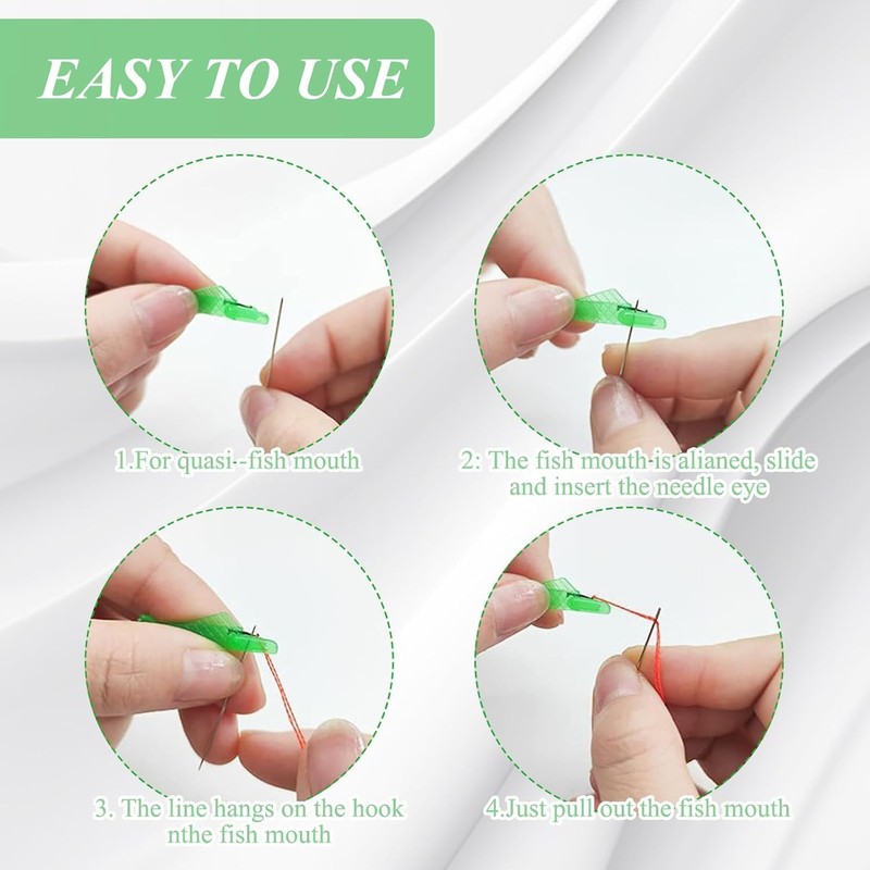 10 Pcs Needle Threaders for Sewing Machine – Automatic Fish