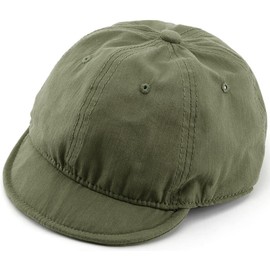 Laquest Short Brim Cotton Prisoner Cap Short Brim Cap, armygre