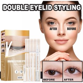 Eyelid Tape, Eyelid Lifter Strips, Double Eyelid Tape for Hooded Eyes Invisible Eyelid Stickers & Double Eyelid Glue Styling Set, Instant Eyelid Lift Tape for Hooded, Droopy, Uneven, Mono-eyelids