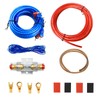 Ftrule Car Amplifier Cable Set Connection Set, 10GA Subwoofer Cable