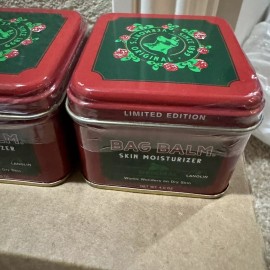Bag Balm 2 Bag Balm Limited Edition 4 oz Vermont Original Skin Moisturizer Hands Feet