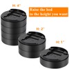 Yopay 8 Pack Adjustable Bed Risers, Stackable Round Heavy Duty