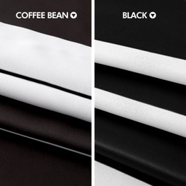 Deconovo Cortina de Rayas Opaca con patrón de Bloqueo de luz para Comedor, 46 cm de Ancho x 160 cm de Largo, Grano de café