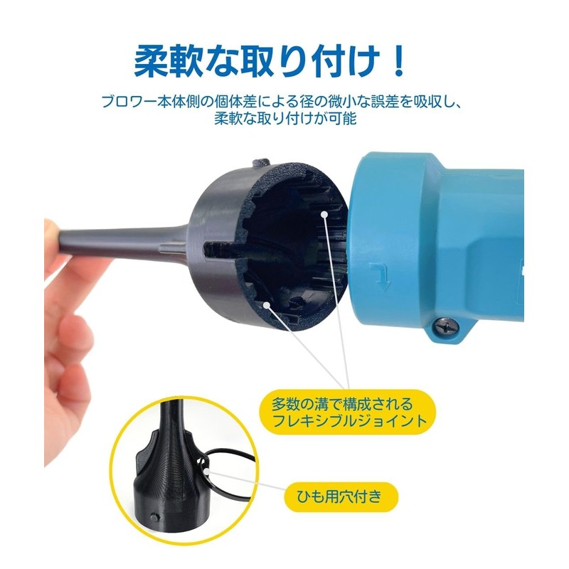 MicroBase 619600 Makita Compatible Anchor Nozzle (Long and Short Nozzle