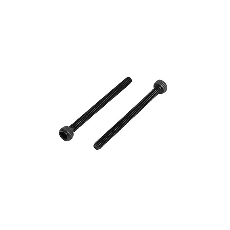 uxcell M1.6x20mm Alloy Steel Hex Socket Head Knurled Cap Screw