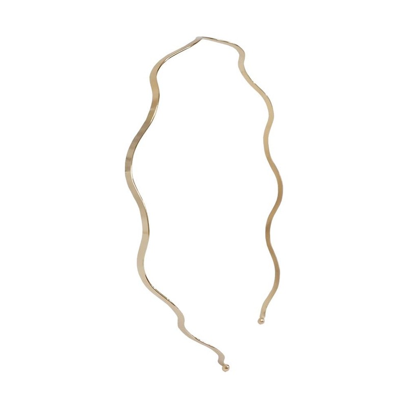 GETACOTA 4 Pcs Gold Metal Headbands for Women Thin Hair