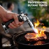 RAVS Butane Torch Lighter, Refillable Butane Kitchen Torch with Safety