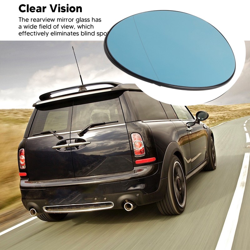 Car Rearview Mirror Glass with Heating Function Clear Visibility Replacement