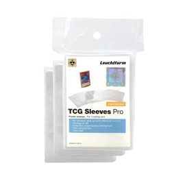 LIGHTHOUSE - Clear Trading Card Sleeves PRO for Small Japanese Size Cards - Top-Loading, Extra Sturdy 4 mil Polypropylene - Pack of 300 - Japanese Size