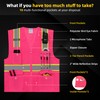 SHORFUNE High Visibility Mesh Safety Vest with 10 Pockets, Mic