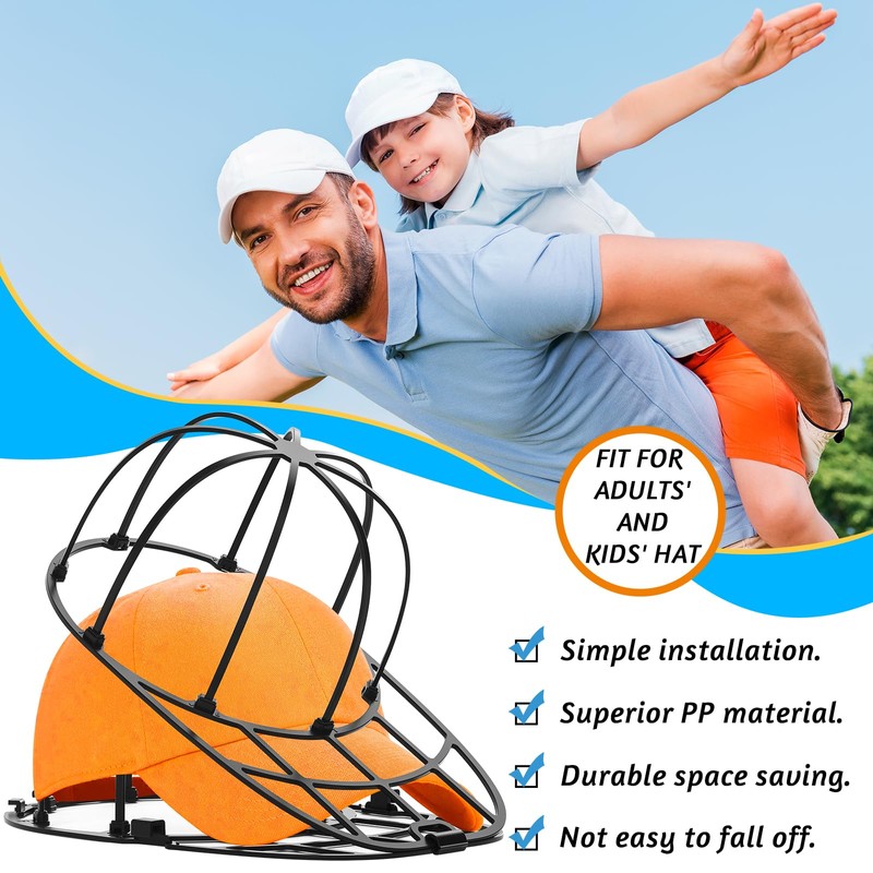 Cap Washer Cage,2-Pack Baseball Cap Washing Cage Cap Washer For