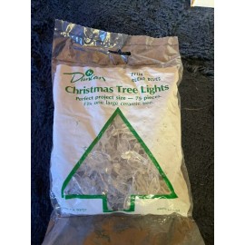 Duncan New! Clear 75 Pieces Doves DUNCAN BULB Ceramic Christmas Tree Lights Light