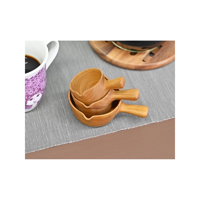 Chabatree CU-393 Milk Cup Sauce Cup Wooden 6cm Coffee Tea