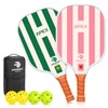 Pickleball Paddles Set of 2, USAPA Approved Lightweight Fiberglass Pickleball