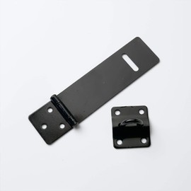 Merriway BH07248 Black Safety Hasp & Staple 100mm x 30mm x 1.1/4 inch