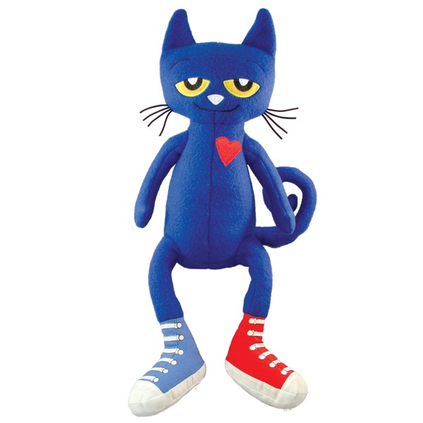 MerryMakers Pete the Cat Plush Doll, 14.5-Inch , Blue