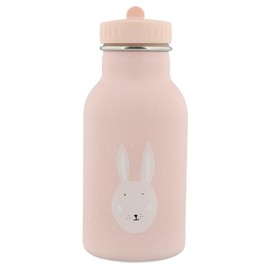 Trixie Insulated Drinking Bottle - Mrs. Rabbit - 350ml Stainless Steel Water Bottle for Kids - Pink - Keeps Drinks Cold - Eco-Friendly and BPA-Free