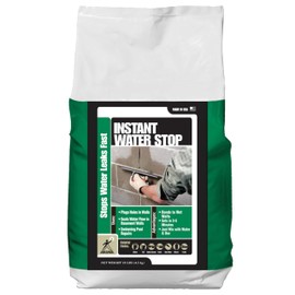 Akona Instant Water Stop for Concrete & Masonry - Stop Leaks, Plug Holes, & Stop Seepages, Great for Pools, Fountains, Cracks, & More, Dry in 3-5 Minutes, Bonds to Wet Surfaces (10 Pound, 1)