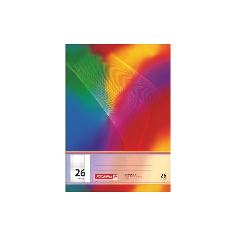 Brunnen A4 exercise book (16 sheets, 5 mm square ruled
