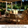 HOME MOST Pack of 2 Large Outdoor LED Pillar Candles