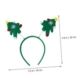 Healvian 6pcs Christmas Headband Christmas Headpiece Christmas Head Hat Toppers Party Hair Holiday Party Headbands Christmas Cartoon Hairband Headbands Hairband Accessories Plastic