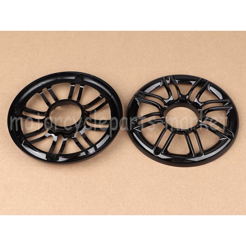 Unbranded Black Round 3D Rear Speaker Trim Grill Cover For