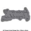 A7 'Forever Together Text' Unmounted Rubber Stamp (RS00010045)