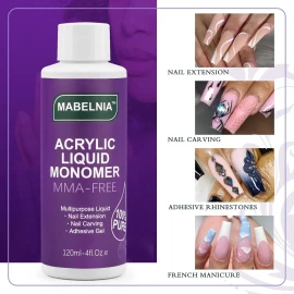 Monomer - Líquido Acrílico Para Uñas De 4 Onzas Para Polvo A