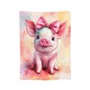 Pig Blanket Cute Pink Pig Fleece Throw Blanket Toddler Fuzzy