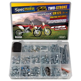 Specmoto CR 125 Restoration Bolt Kit. Fits: Honda CR125 Model Dirt Bike 2000-2007 CR 125R Factory Type Fasteners Motorcycle Hardware 00 01 02 03 04 05 06 07