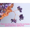 JSDDE Amethyst Crystal Tree Reiki Healing Gemstone Money Tree Feng