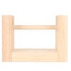 Wooden Yarn Holder 5.1in Long Sturdy Smoothing Rotatable Easy Assembly