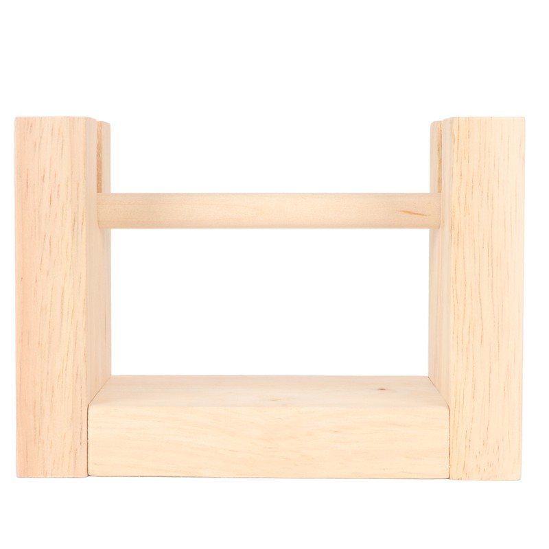 Wooden Yarn Holder 5.1in Long Sturdy Smoothing Rotatable Easy Assembly