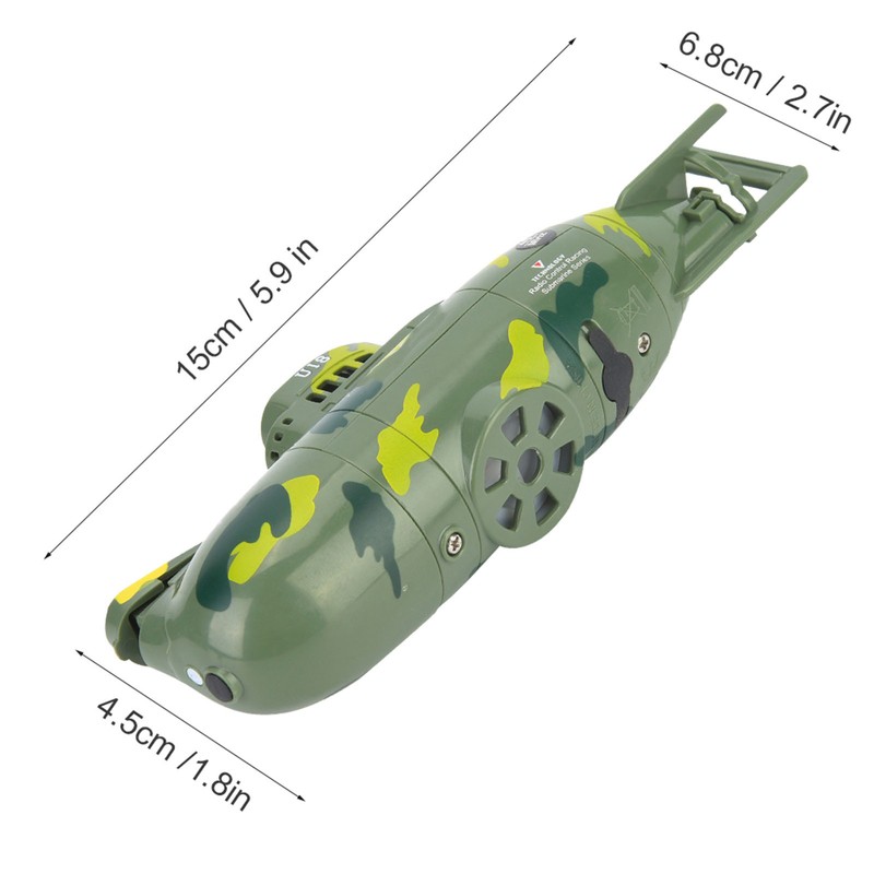 Mini Simulation Military Remote Control 6 Channel Submarine Toy Model