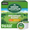 Green Mountain Coffee Roasters Breakfast Blend Decaf Coffee, Keurig Single