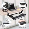EHO Clamp-On Retractable Adjustable Keyboard Tray, Under Desk Ergonomic Keyboard