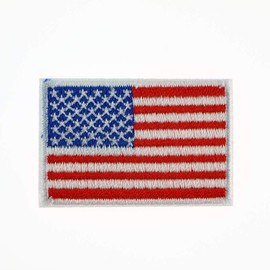 10 Patches - Small American USA Flag US United States of America Iron/Sew on Patch