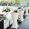 White Bar Table Covers Bar Tables, Stretch Tablecloth with Foot