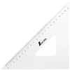 Shinwa Sokutei 75256 Acrylic Triangle Ruler, 9.4 inches (24 cm),