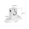 sourcing map 4pcs SK16 Aluminum Linear Rod Rail Shaft Support
