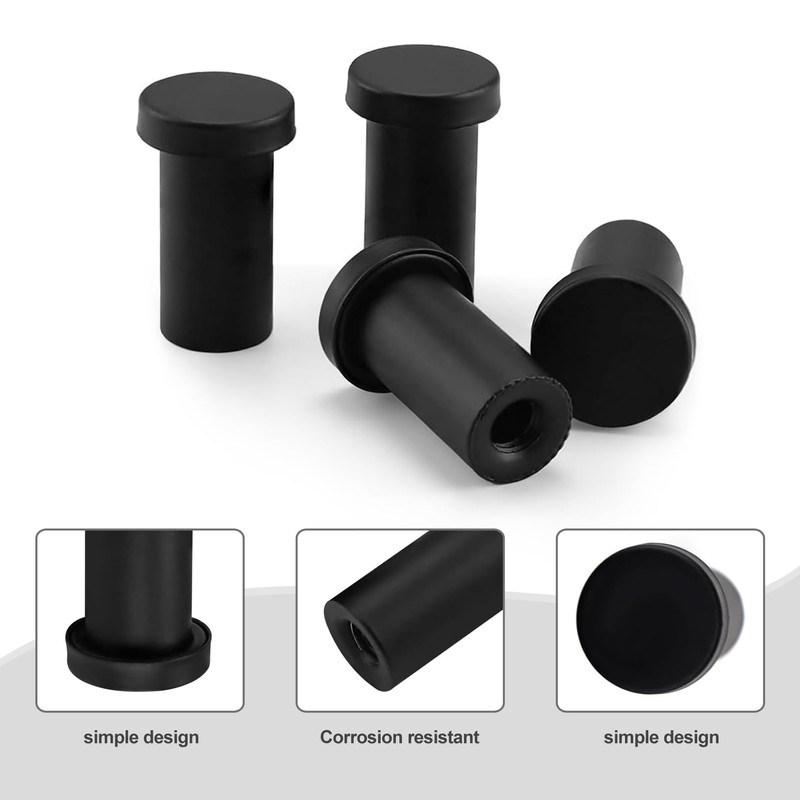 Mailfull Coat Hooks Black Pack of 8 Towel Hooks with