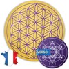Wooden Flower of Life for Reloading Stones and Pendulums Divinatory