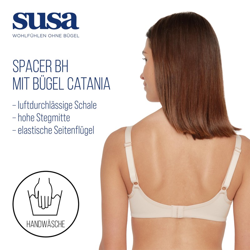 SUSA 7869-288 Women's Catania Skin Non-Padded Underwired Support Coverage Full