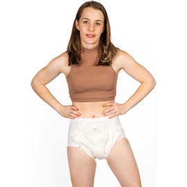 InControl BeDry EliteCare Incontinence Tabbed Briefs for Women and Men - Adjustable Unisex Maximum Absorbency Disposable Diapers with Whiff-X Odor Elimination Technology (2X-Large, 12 Count)