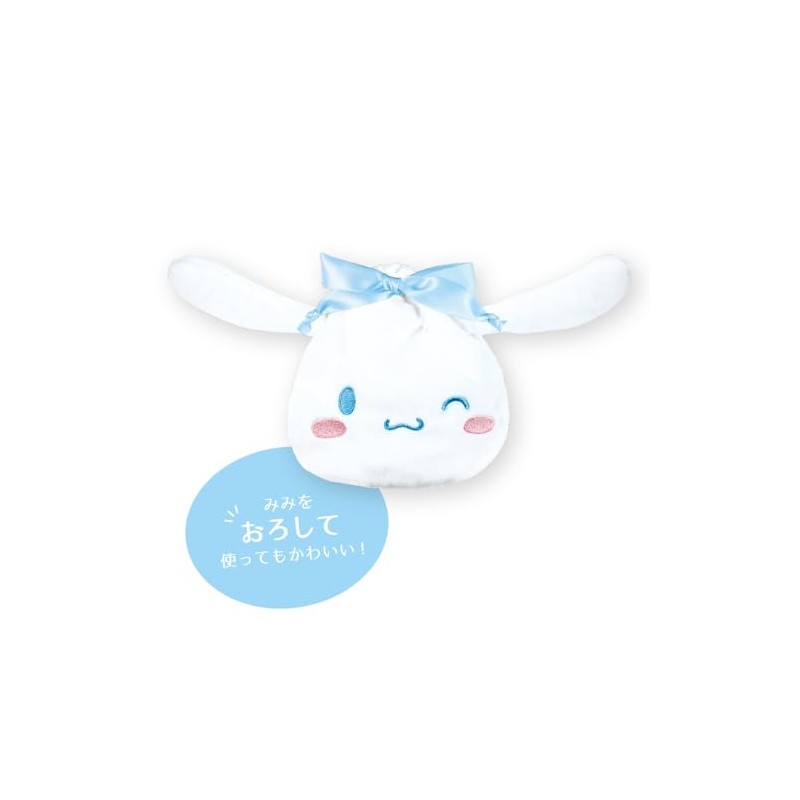 Tees Factory Sanrio SR-5530266CR Mimimusubi Drawstring Bag, Cinnamoroll
