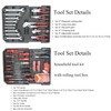 Campfun 899PCS Tool Set, Household Tool Kit with Rolling Tool